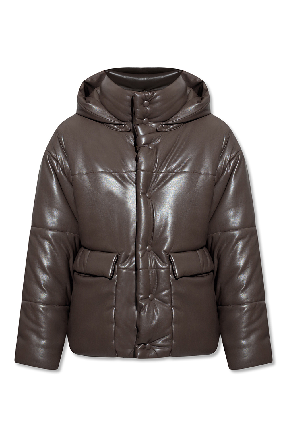 SchaferandweinerShops Armenia Schoffel M Jacket Bastia Hyde vegan leather jacket Nanushka